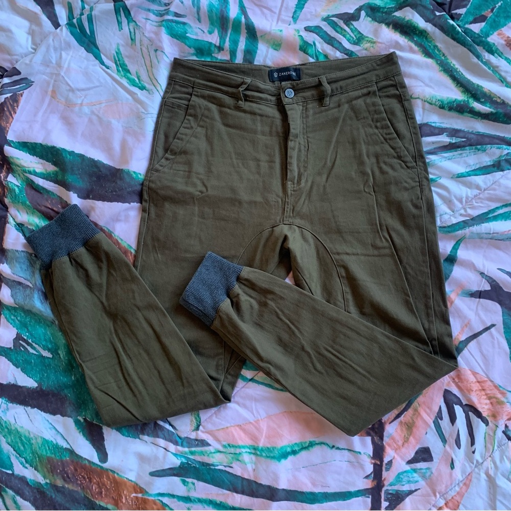 ZANEROBE olive jogger jeans